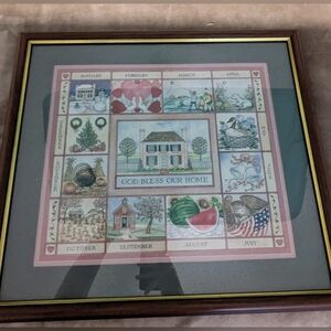 Home Interior & Gifts By Charles Humphrey God Bless Our Home Framed Picture